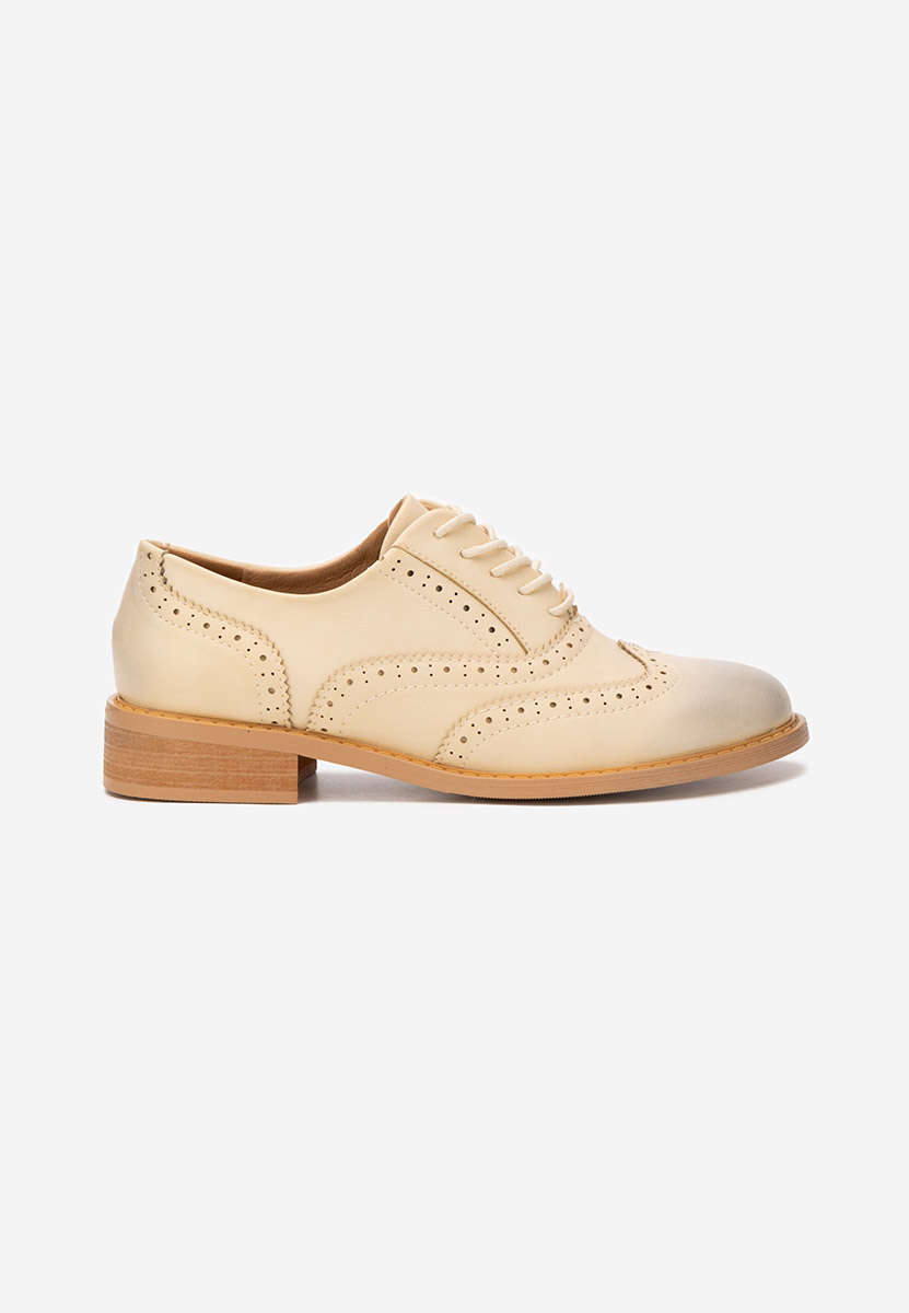 Chaussures brogue pour femme beige Cilora