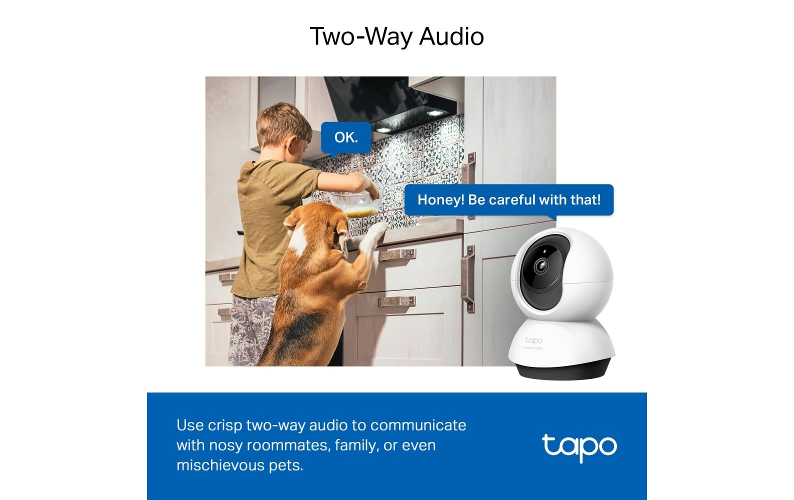 Netzwerkkamera Tapo C220Schwenken/Neigen AI Home Security Wi-Fi Kamera