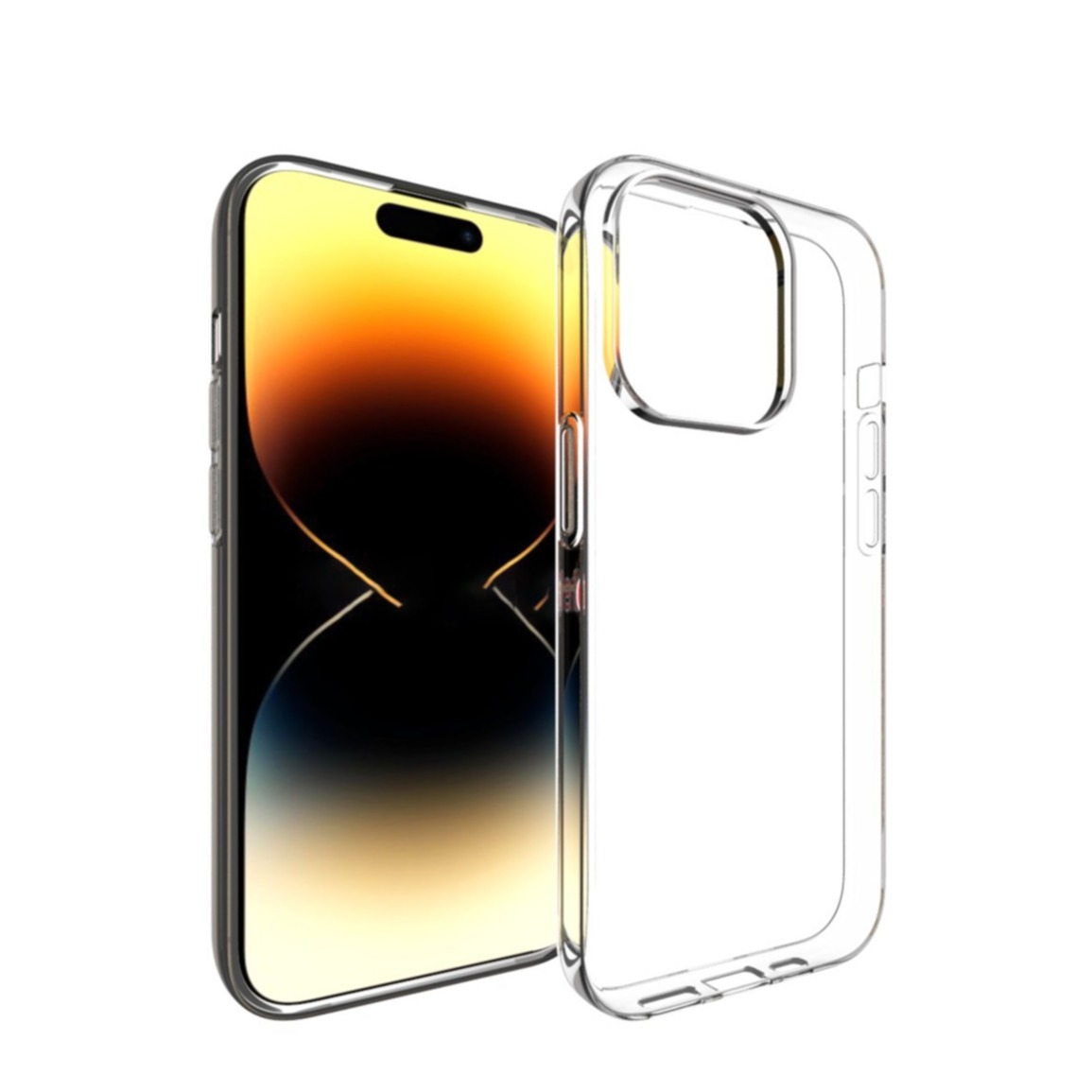 iPhone 15 Pro Gummi Case Hülle Slim Design 1.0 mm - Transparent