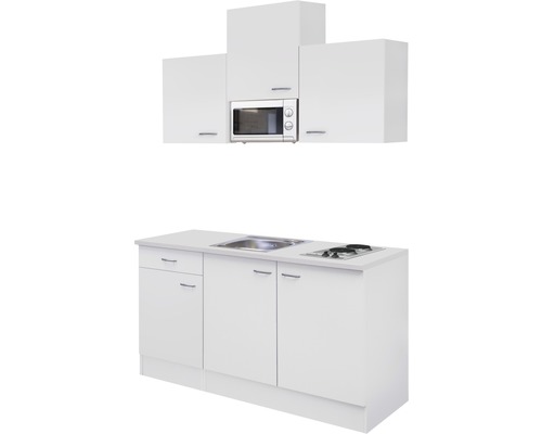 Flex Well enkele keuken met apparatuur Wito 150,5 cm wit mat gedemonteerde variant omkeerbaar 00007958