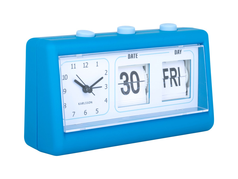 Alarm Clock Data Flip KA5941BB Bright blue