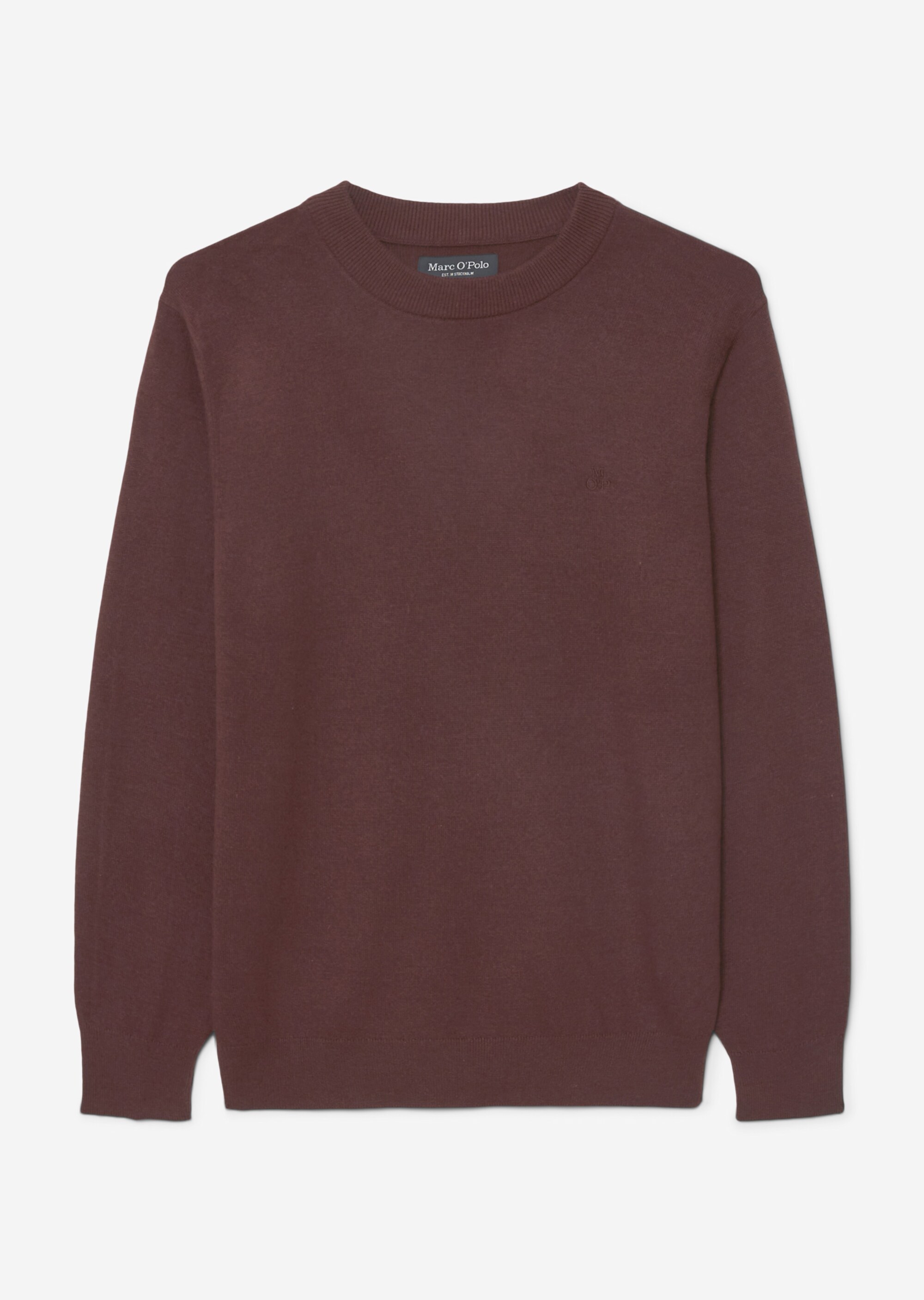 Rundhals-Pullover regular aus softem Bauwolle-Schurwolle-Mix