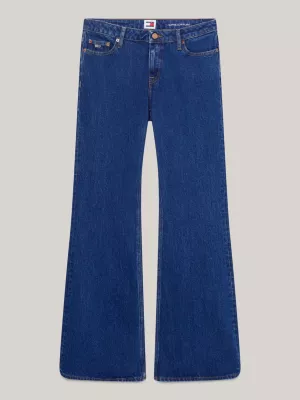 Calça jeans flare de cintura baixa Sophie
