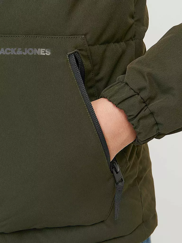 JACK & JONES Jungen Steppjacke  JJEOTTO  olive