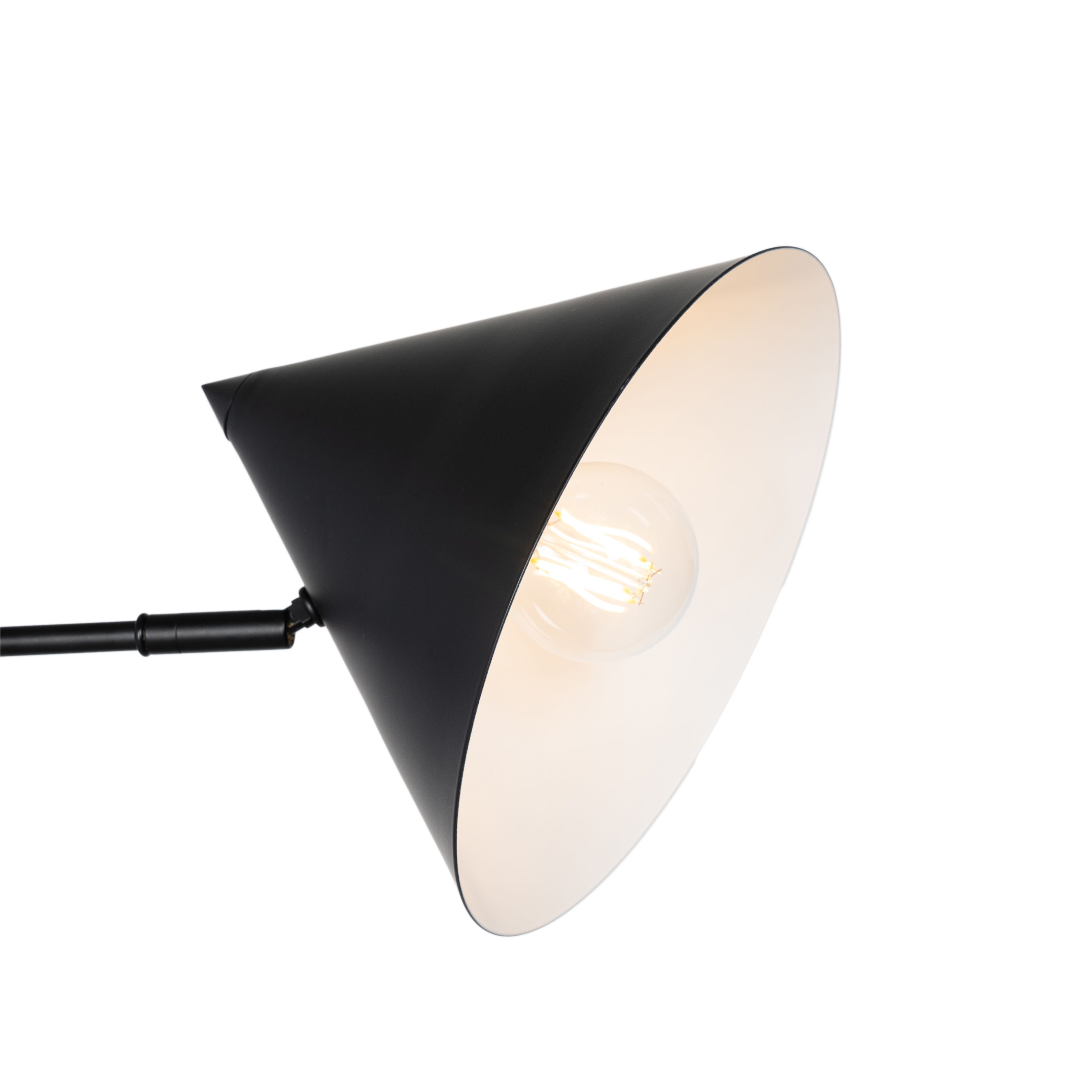 Design wandlamp zwart verstelbaar - Triangolo