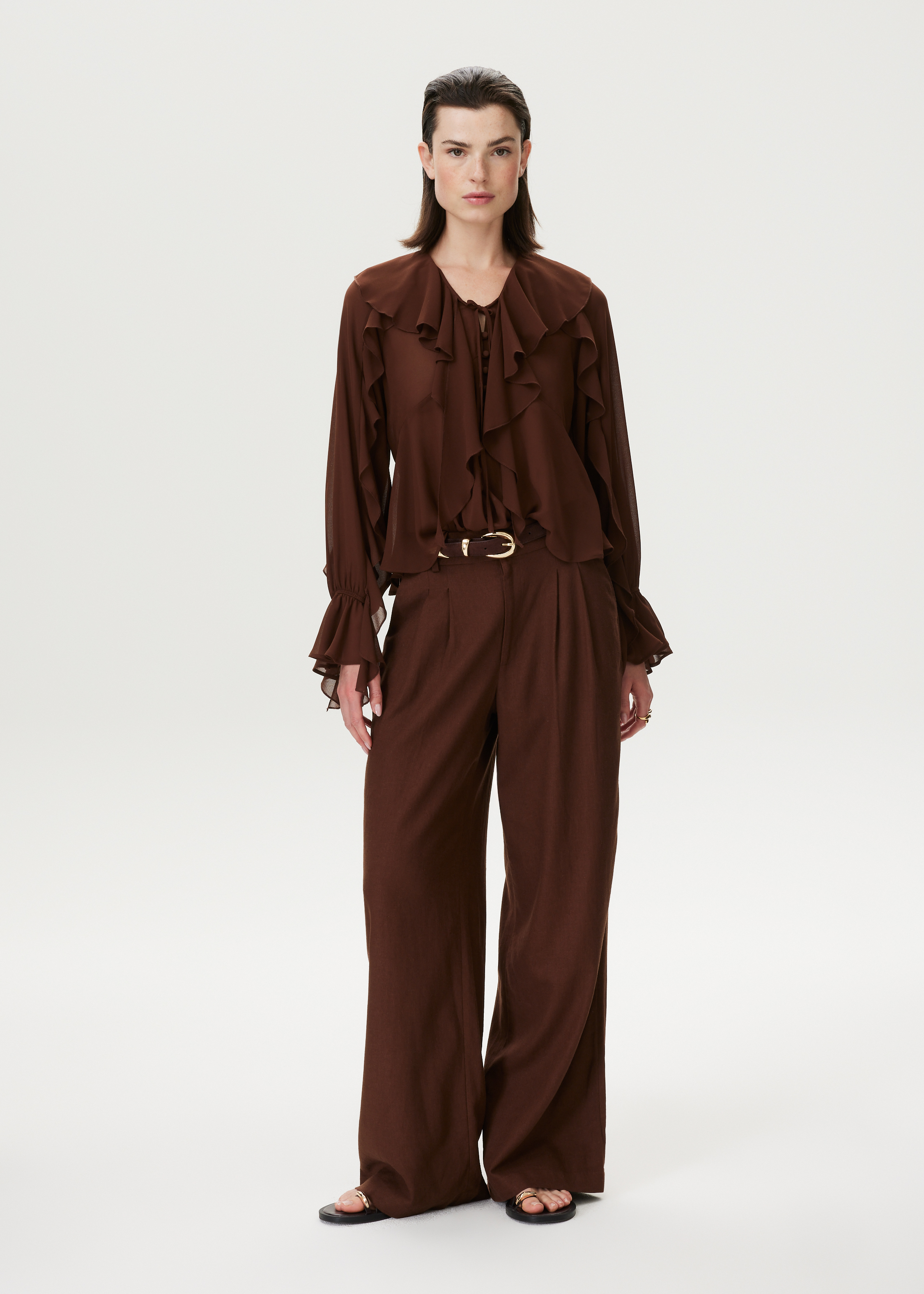 Blouse met ruffles