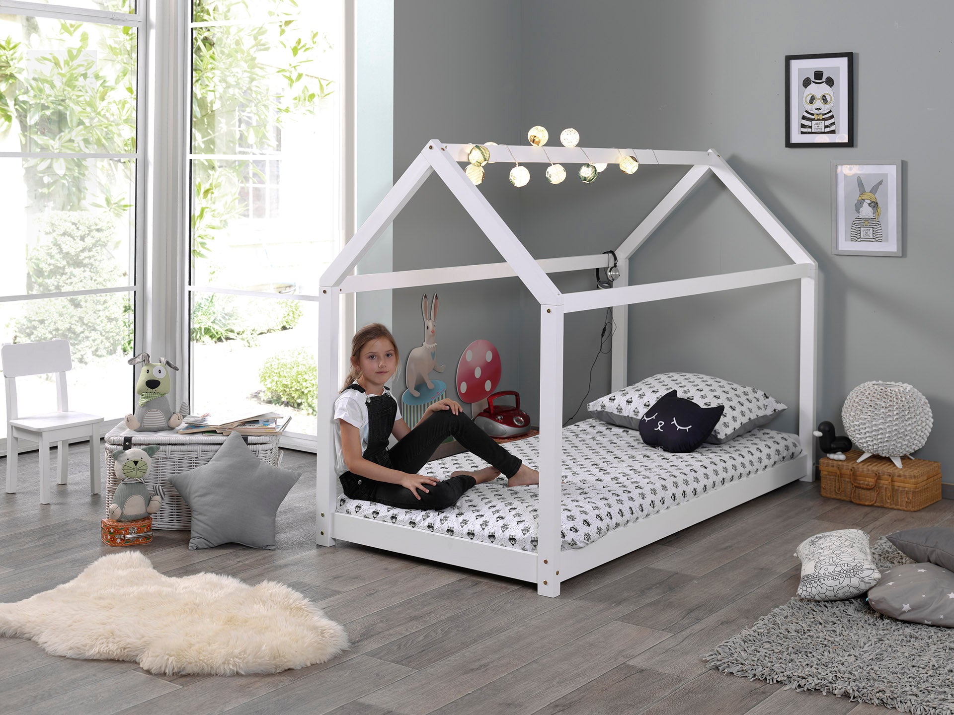 LUCEVI - Cabane Bed 90x200cm - Wit