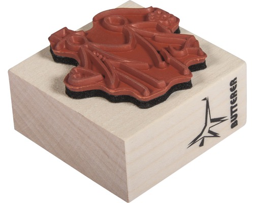 Stempel stokfiguur bruid en bruidegom 4x4 cm