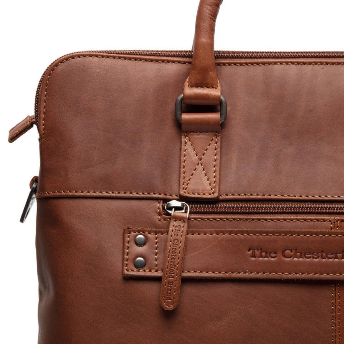 The Chesterfield - Cameron leren werktas 15.6