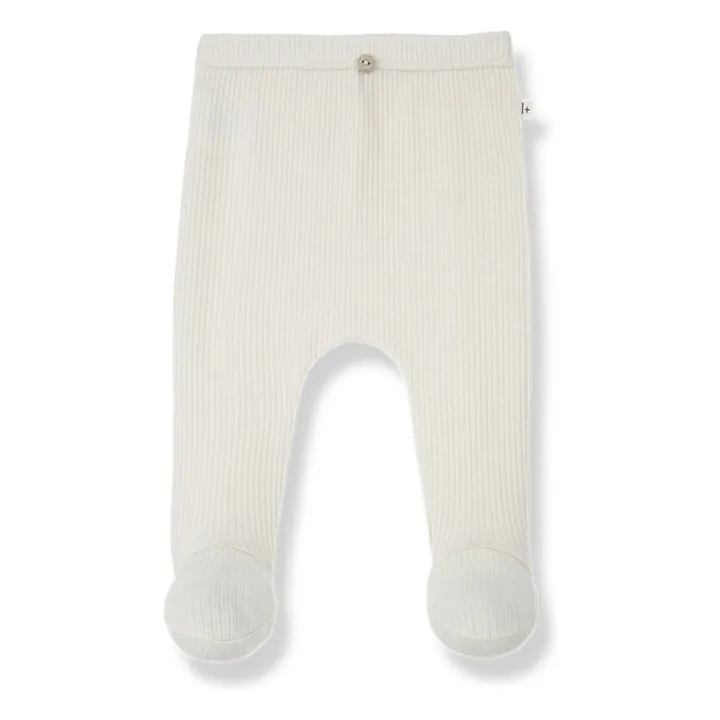 1+ in the family Legging Mia Côtelé | Ecru