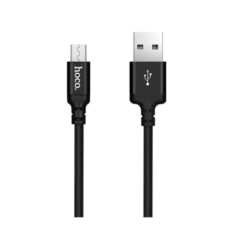 (2m) 1.7A USB A auf Micro USB Ladekabel Datenkabel - Schwarz