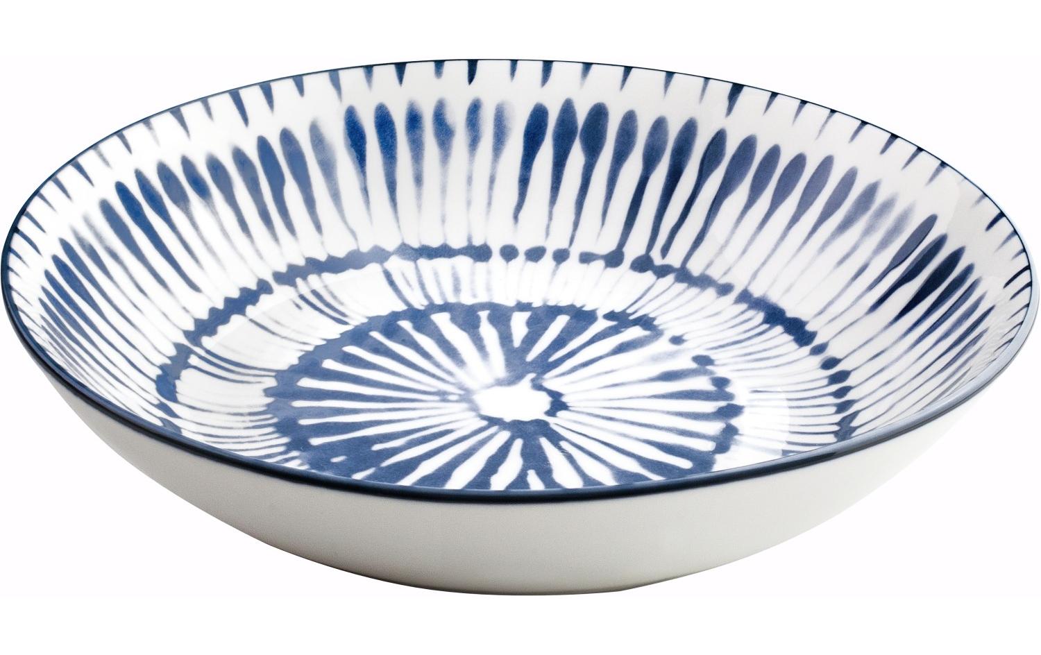 Teller-Set Zeeland 26.8-20-19.2 cm 12 Stück, Blau/WeissFür den täglichen Gebrauch geeignet