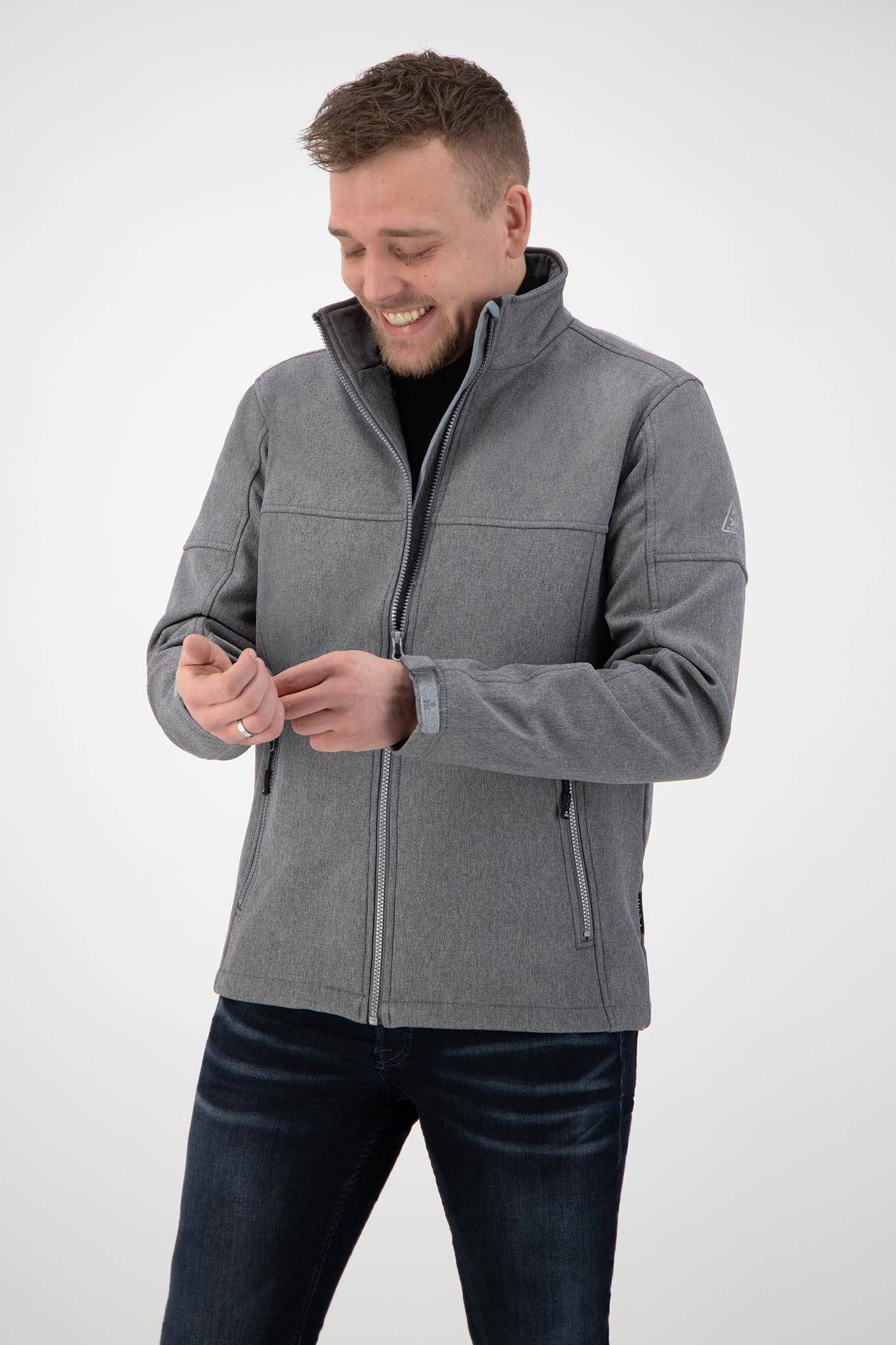 Kjelvik outdoor softshell jack Odense grijs