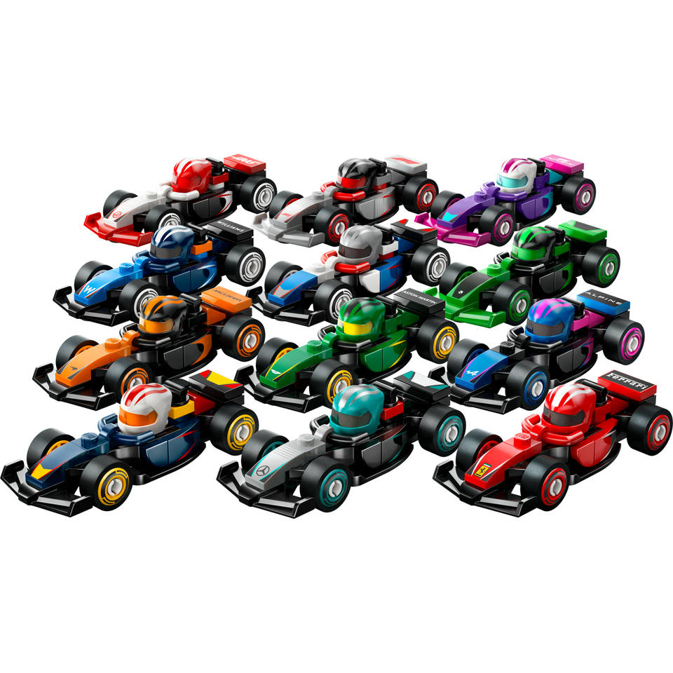 LEGO minifiguren F1 raceauto's 71049