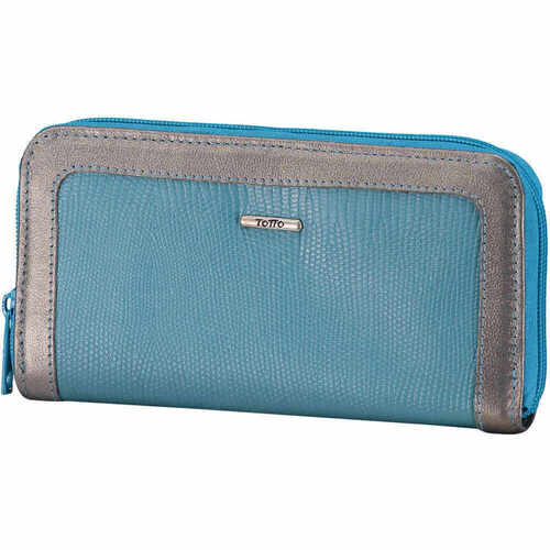 Totto - Cartera cuero Suryn Azul