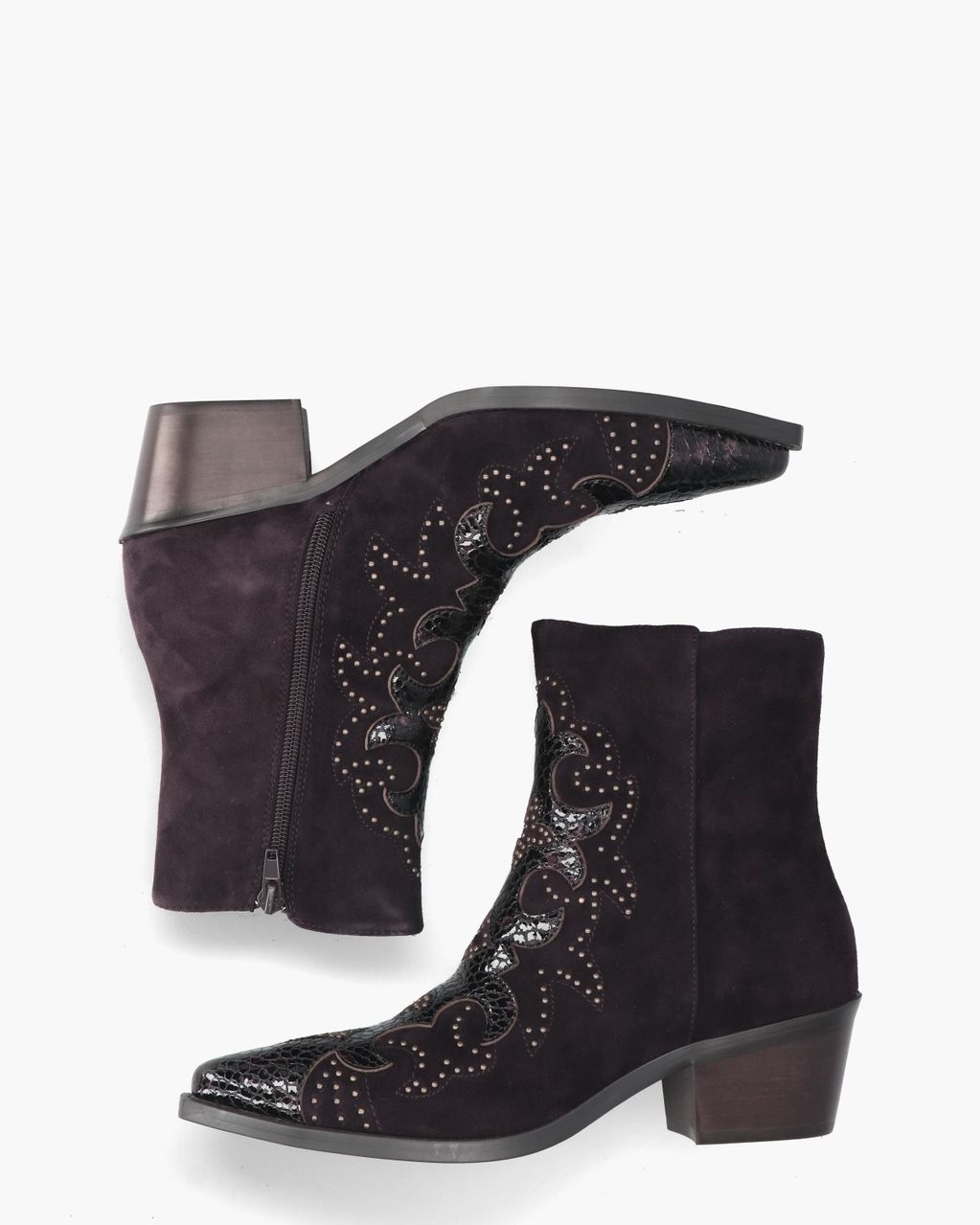 Vivian Ray Carlotta Aubergine Dames Enkelboots