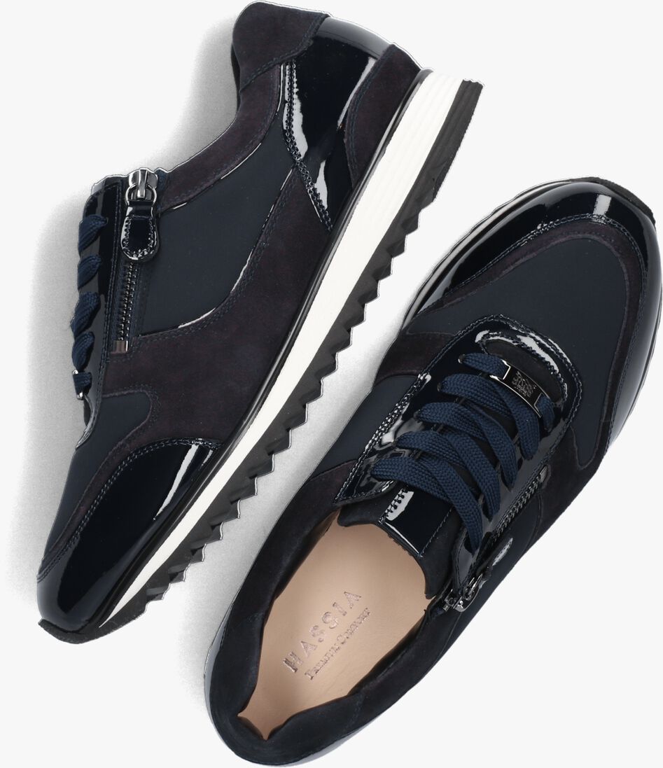 blauwe hassia lage sneakers 302035