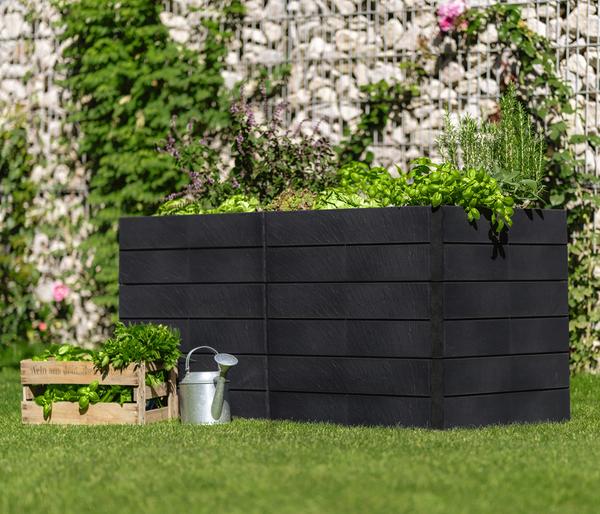 Garantia Kunststoff-Hochbeet Ergo Quadro Stone