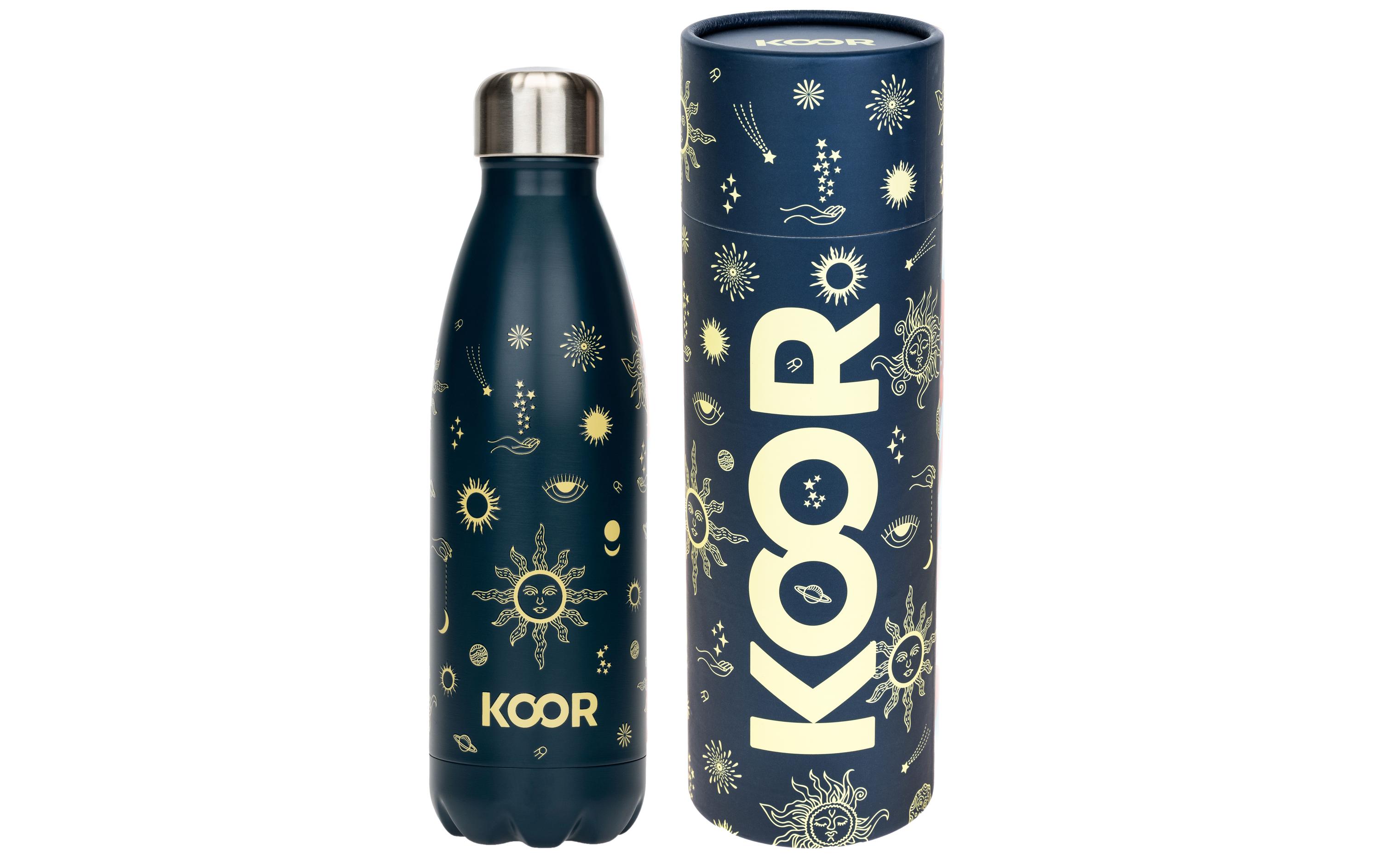 Yogamatte Kork Pro und Trinkflasche 500 mlNachhaltige Trainingsmatte und Thermosflasche aus Edelstahl