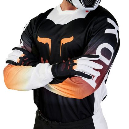 Maillot cross Fox 180 - FLORA 2024 - Noir