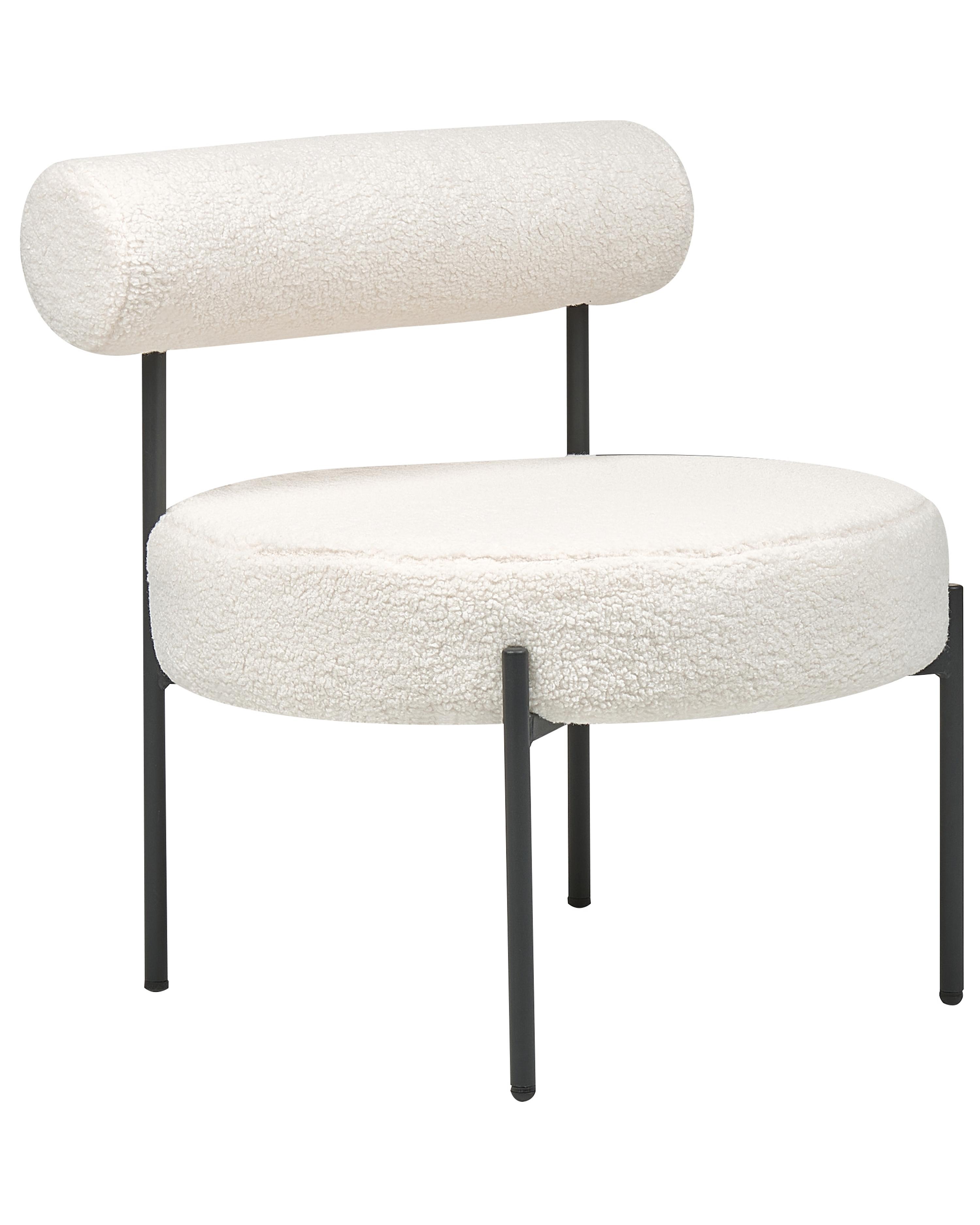 Fauteuil ALPHA Bouclé Wit