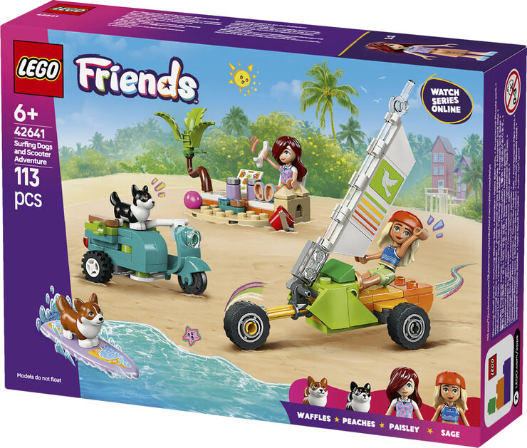 Lego Eventyr med surfende hunde og scooter 42641