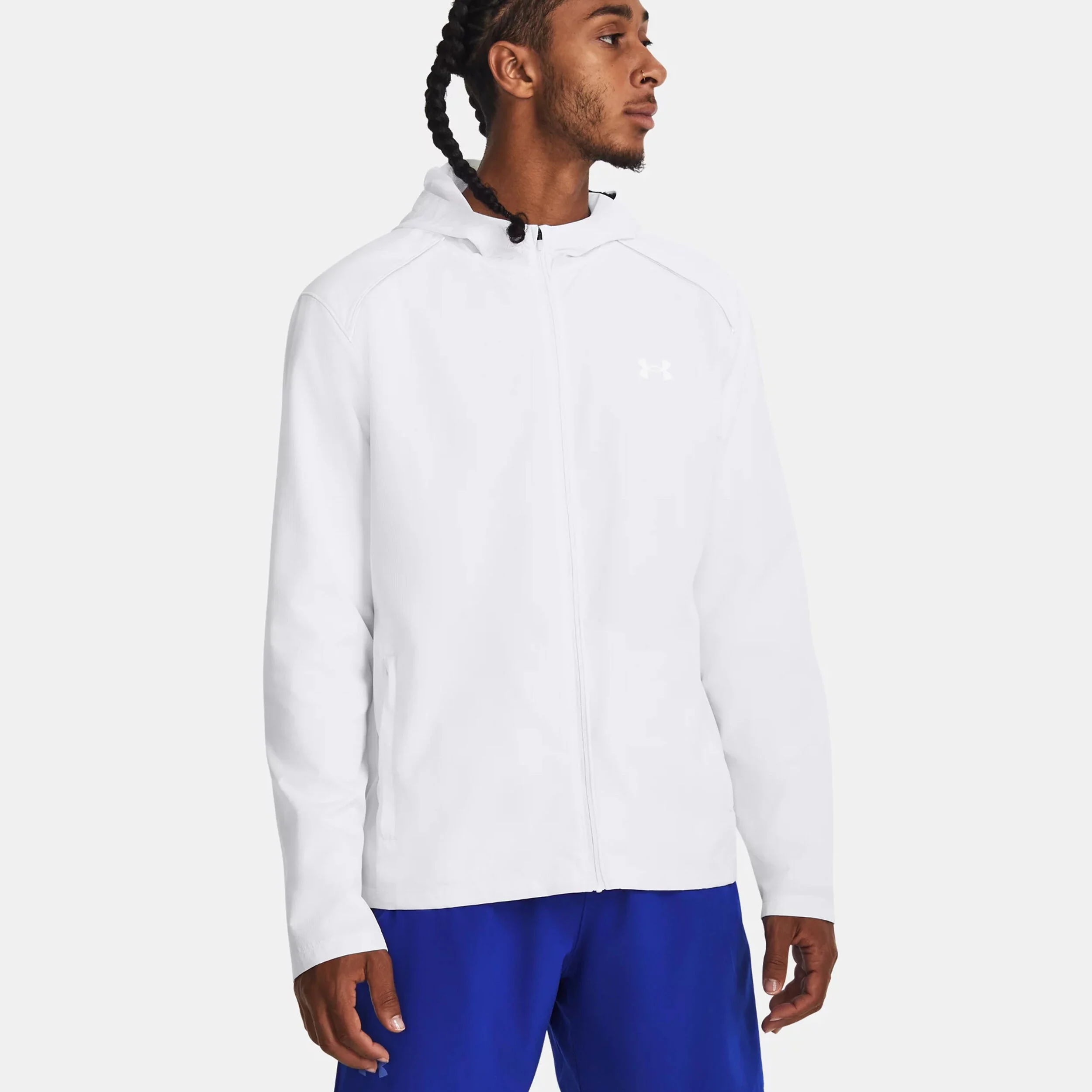 Under Armour Storm Run Hooded Veste Running Hommes - Blanc