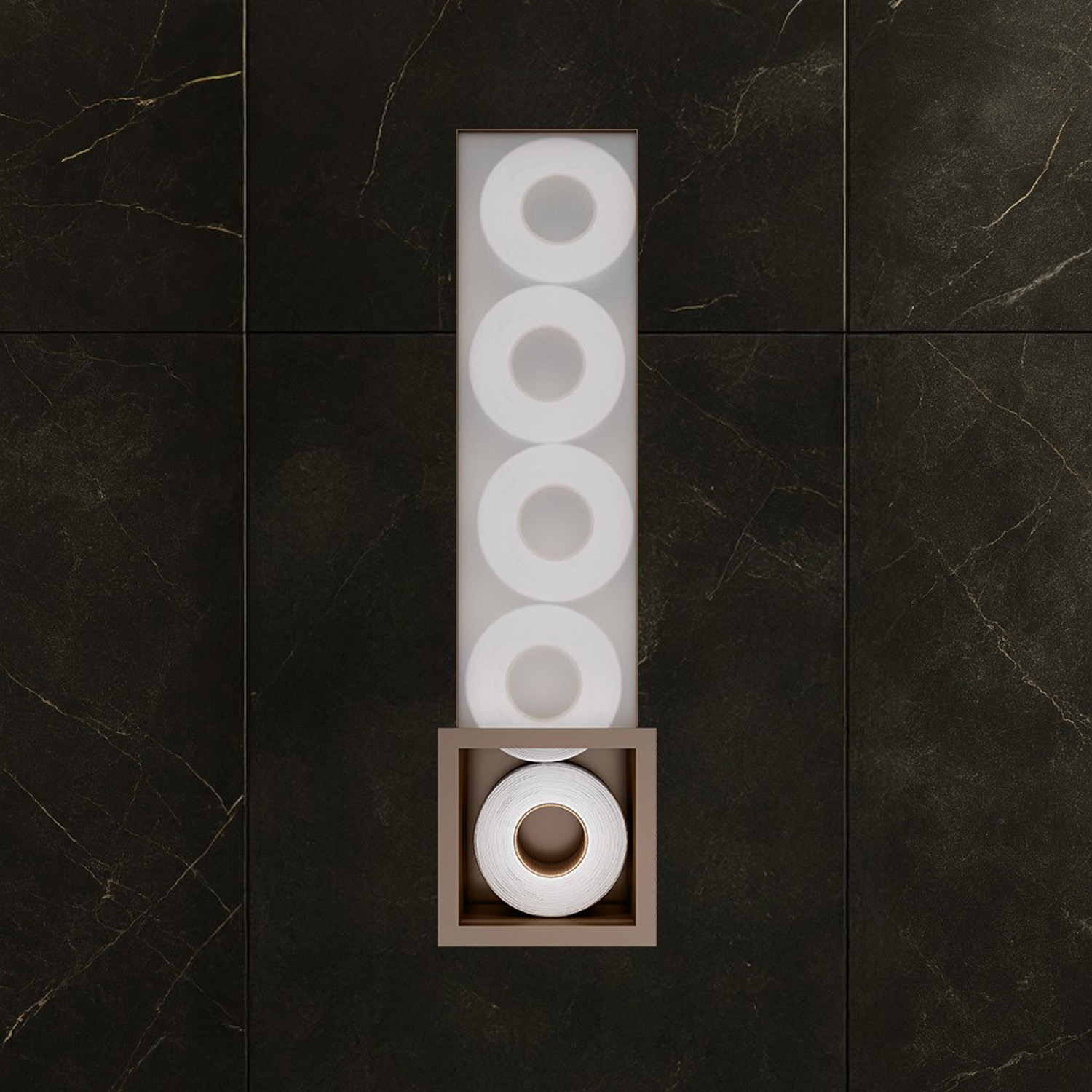 Hotbath &More inbouw reserverolhouder Tuscan brons