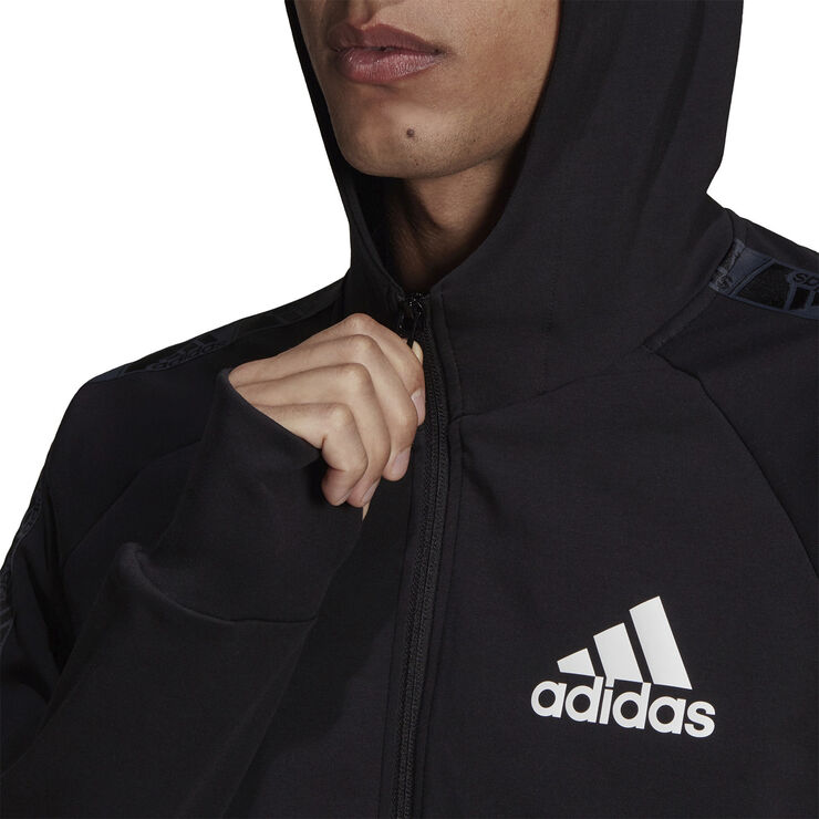 adidas AEROREADY Designed to Move Sport Motion Logo hættetrøje Sort
