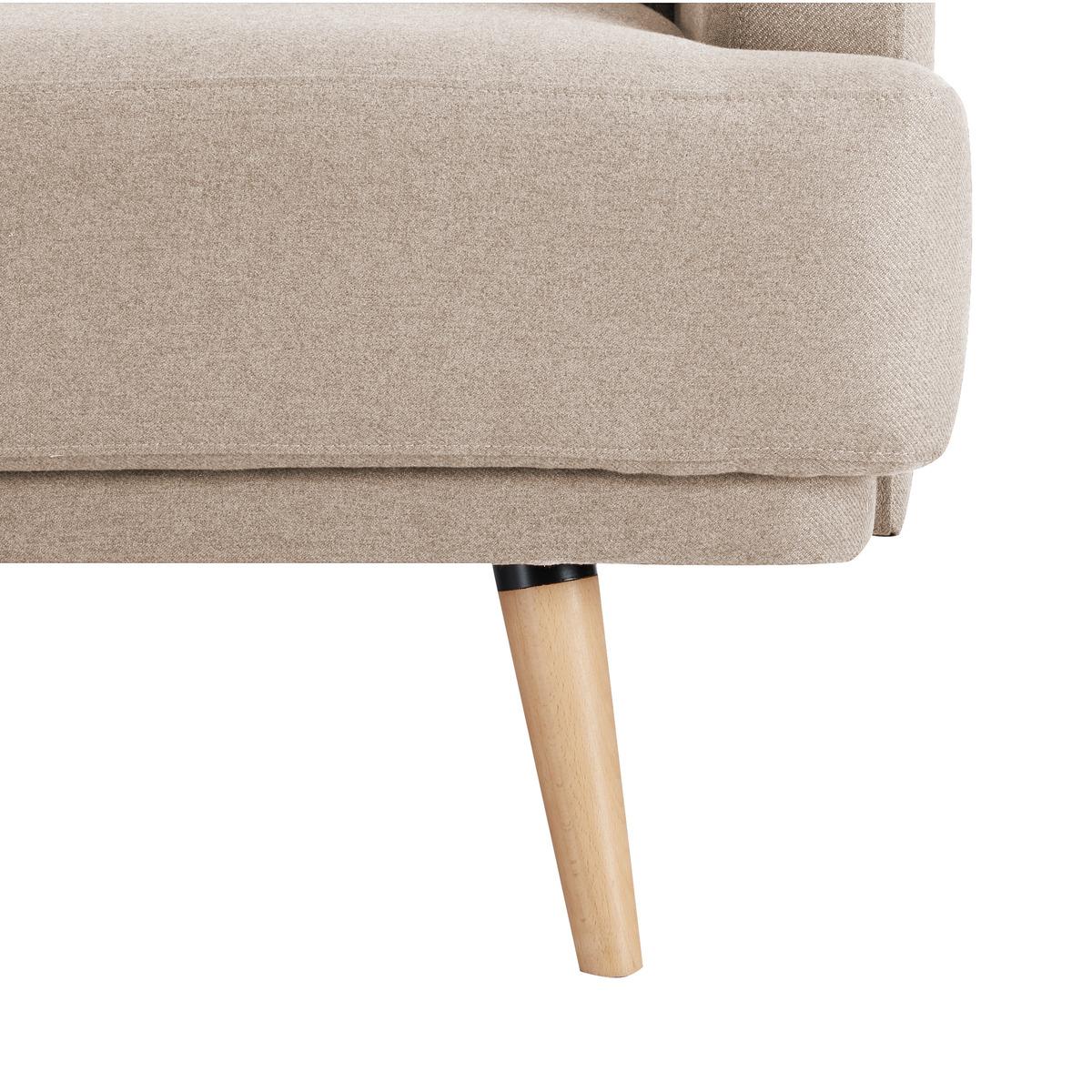 CANAPE CONVERTIBLE JACK 3 PLACES BEIGE