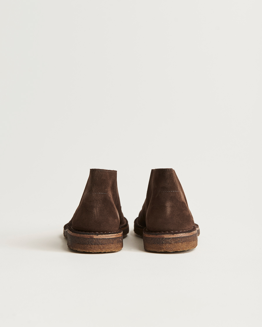Drake's Clifford Suede Desert Boots Dark Brown
