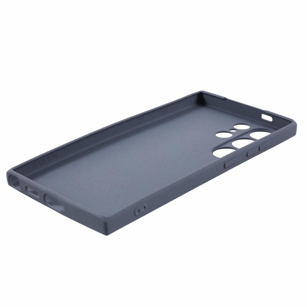 Samsung Galaxy S24 Ultra Gummi Case Hülle mit Kameraschutz - Blaugrau