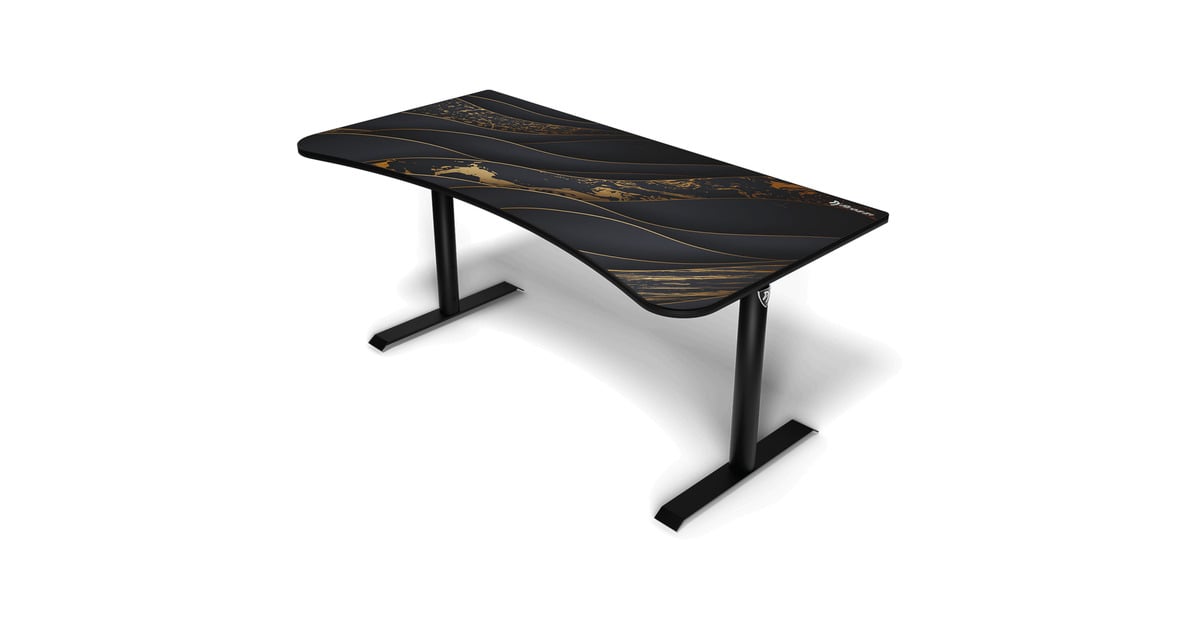 ArozziArena Gaming Desk - Black Gold  (Zwart/goud)