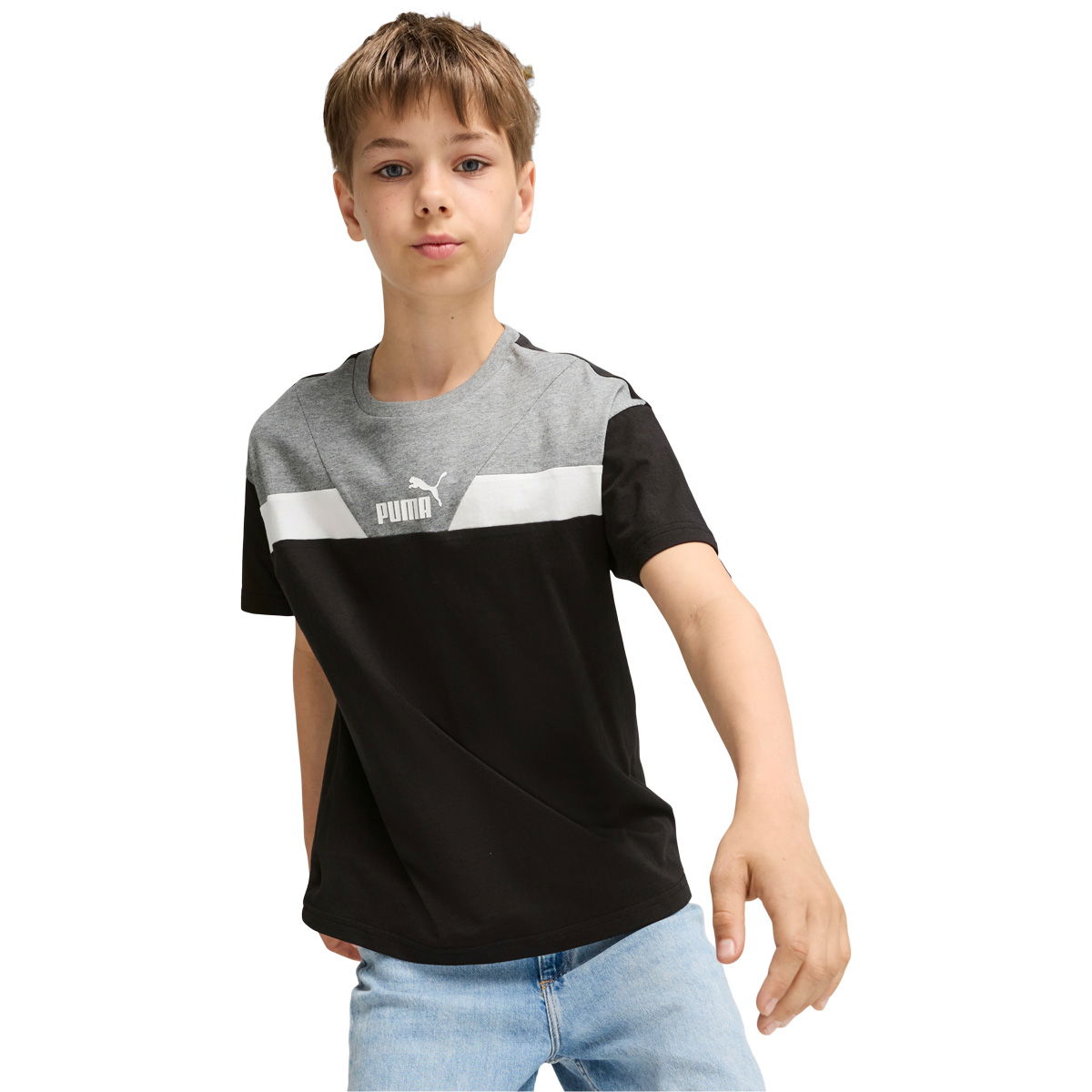 PUMA Power Colorblock B T-shirt Børn