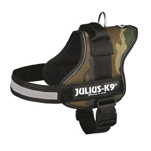 Coleira de resistência camuflada verde Julius-K9 para cães