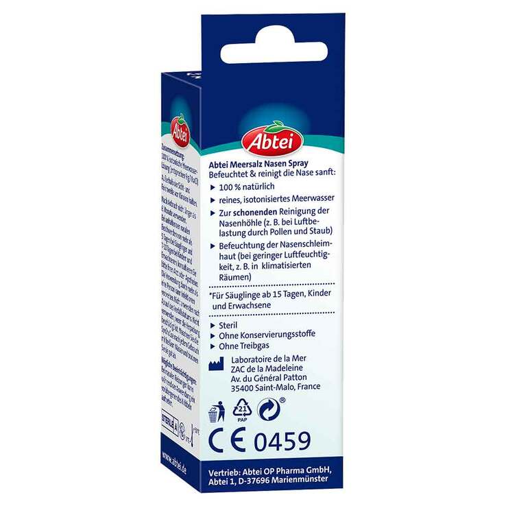 Abtei Meersalz Nasen Spray, 2x20 ml
