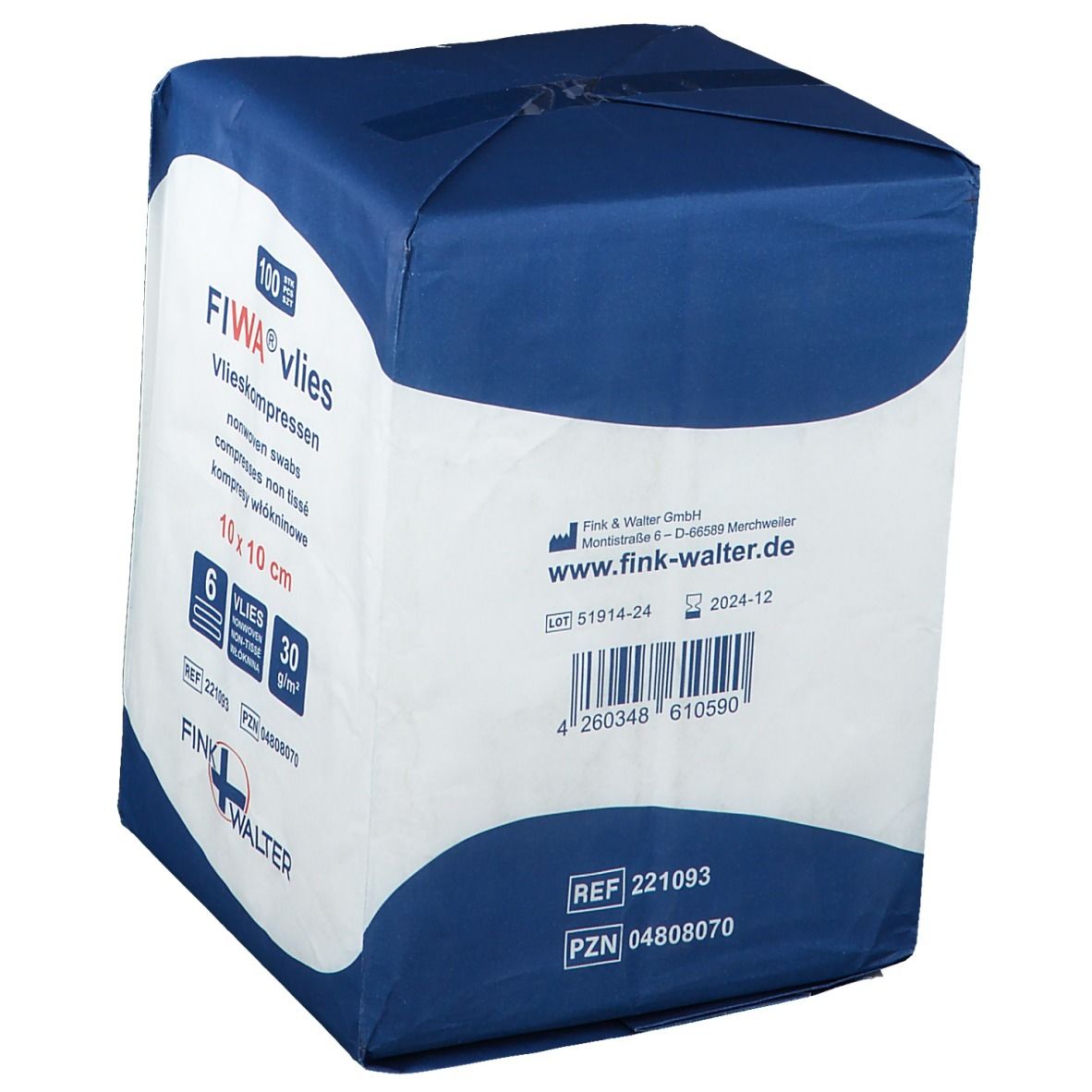 FIWA® vlies Vliesompressen 10 x 10 cm unsteril