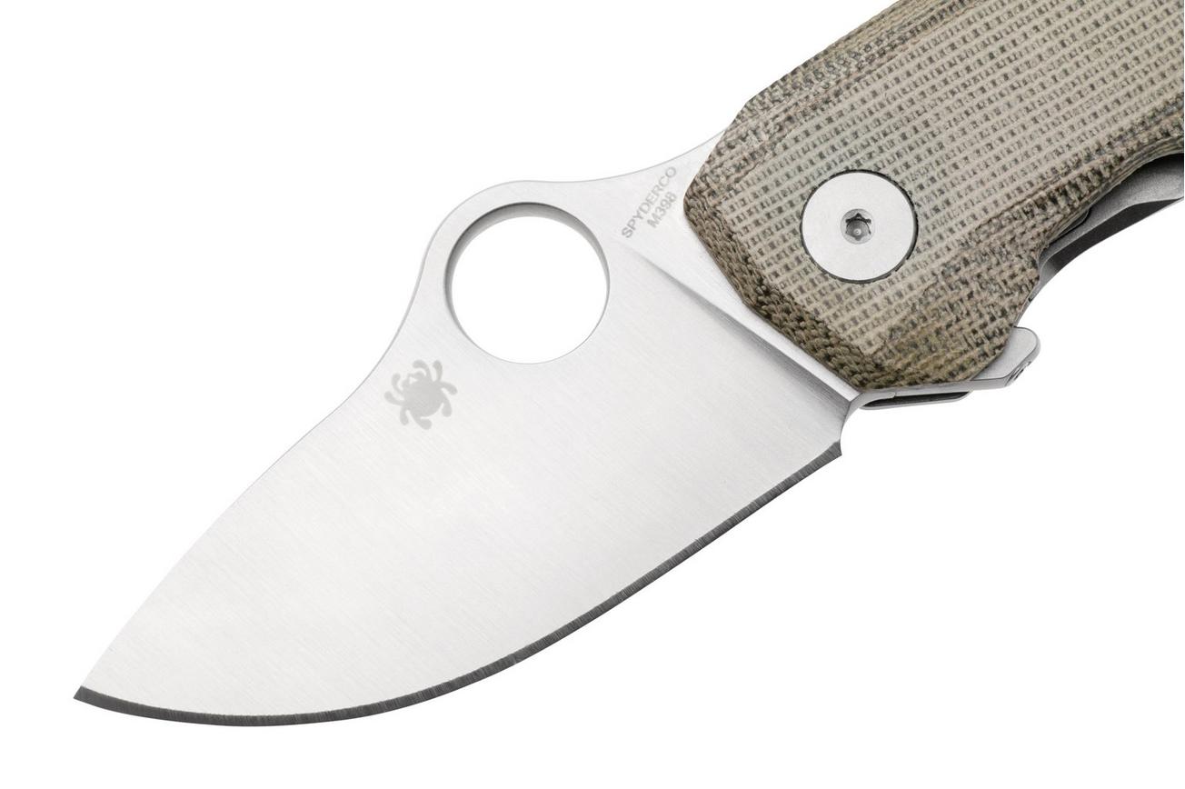 Spyderco SpyNano C268MTIP Böhler M398, Green Canvas Micarta, 2024 Flash Batch zakmes