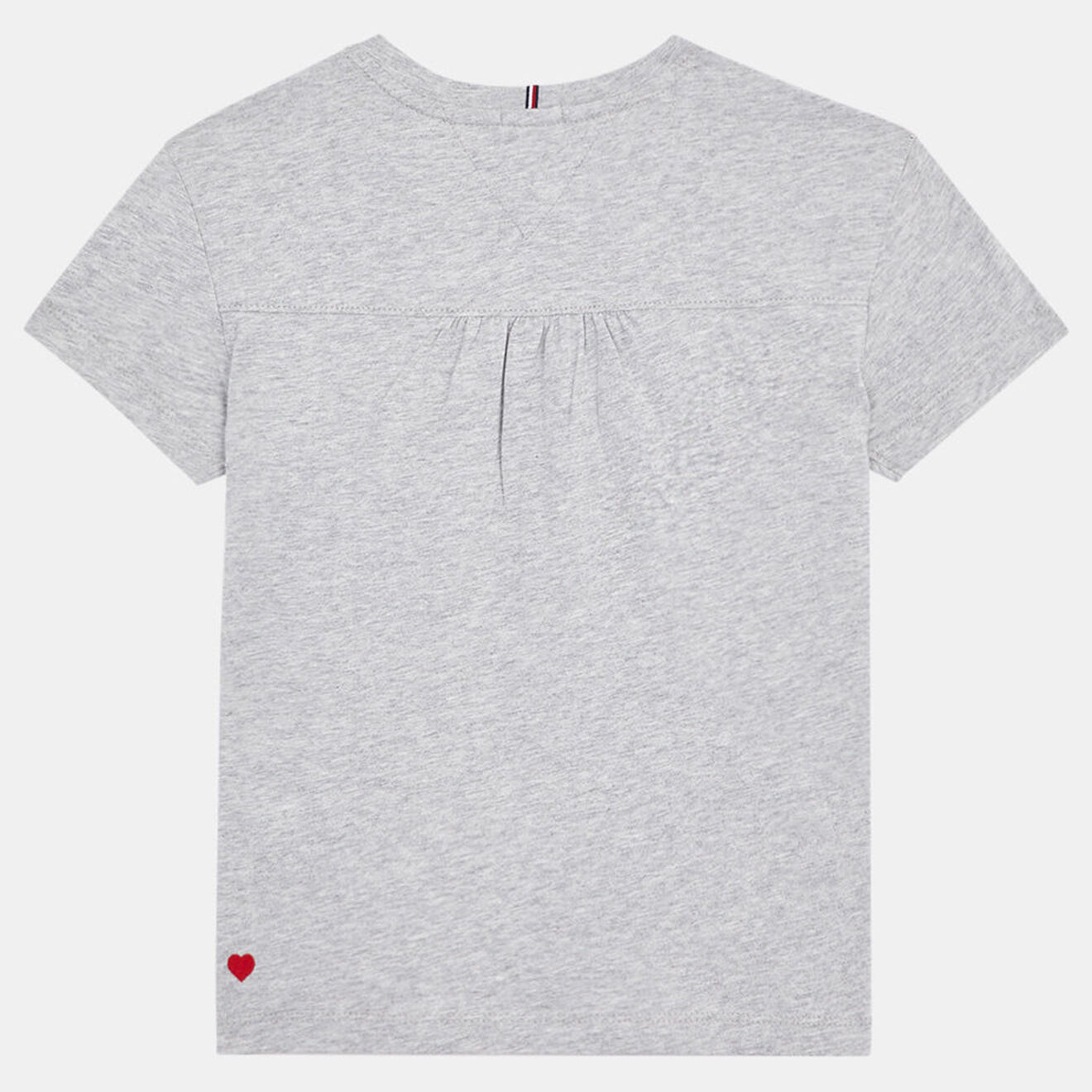 Tommy Hilfiger T-Shirt en Coton organique Tommy Fleur gris