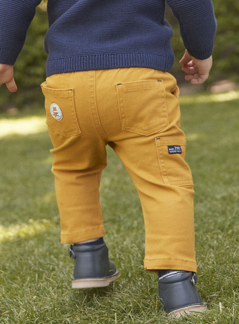 Pantalon jaune en twill
