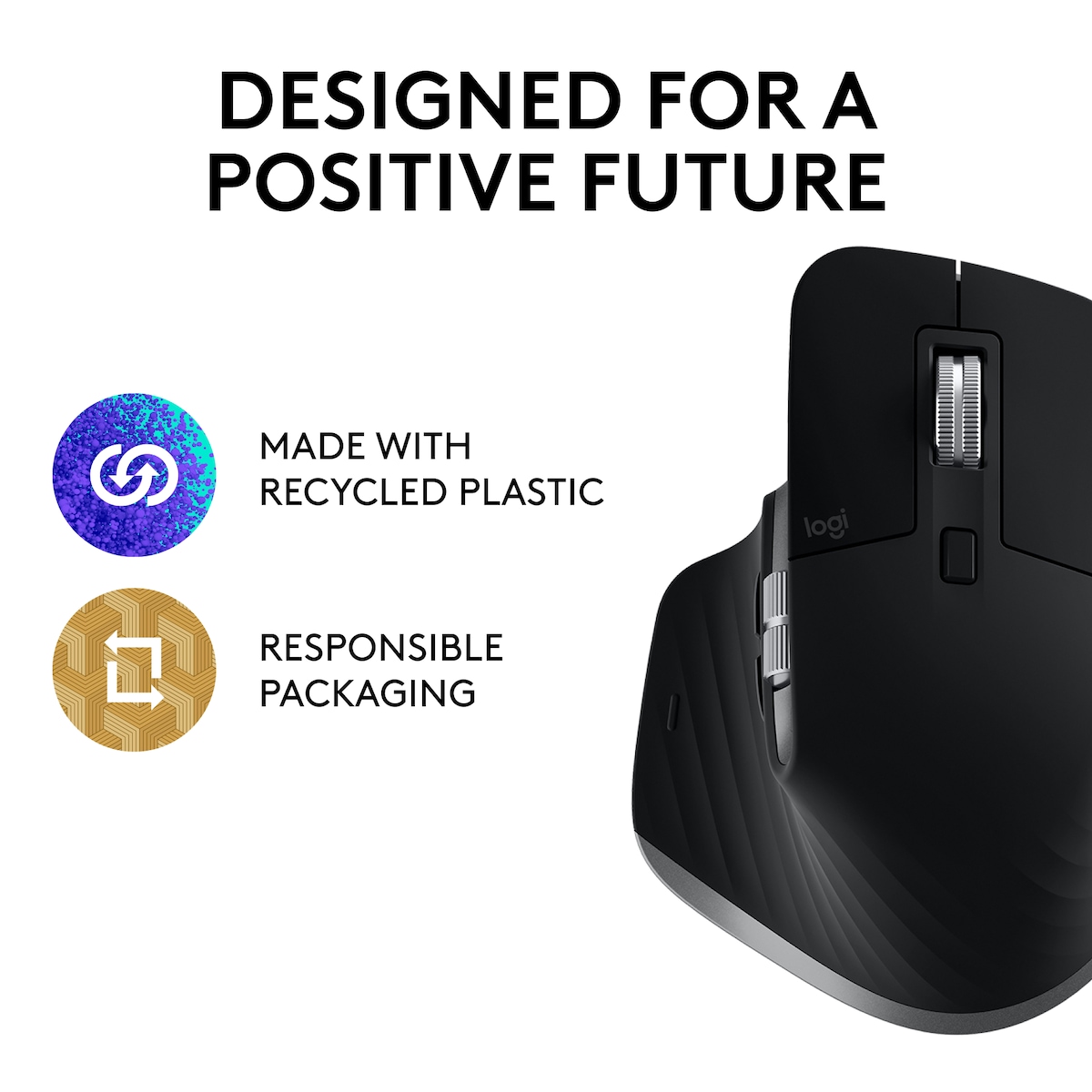 Logitech MX Master 3S for Mac trådløs mus (space grey)