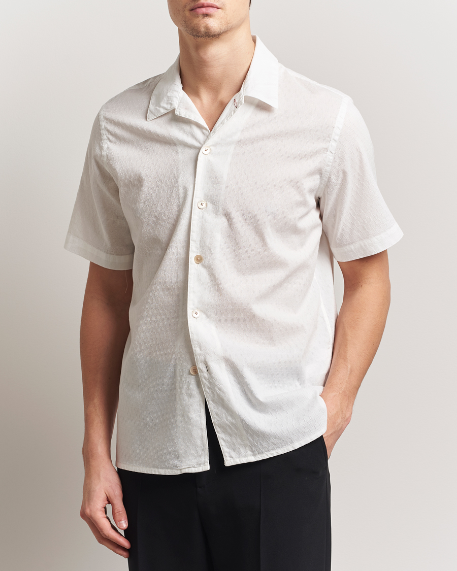 PS Paul Smith Structured Short Sleeve Shirt White