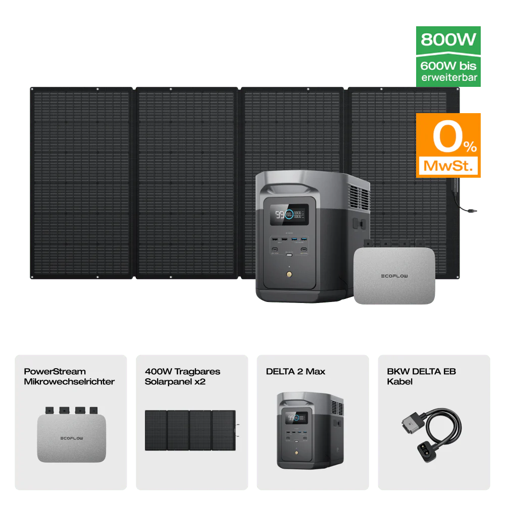 EcoFlow DELTA 2 Max Solargenerator (PV400W)
