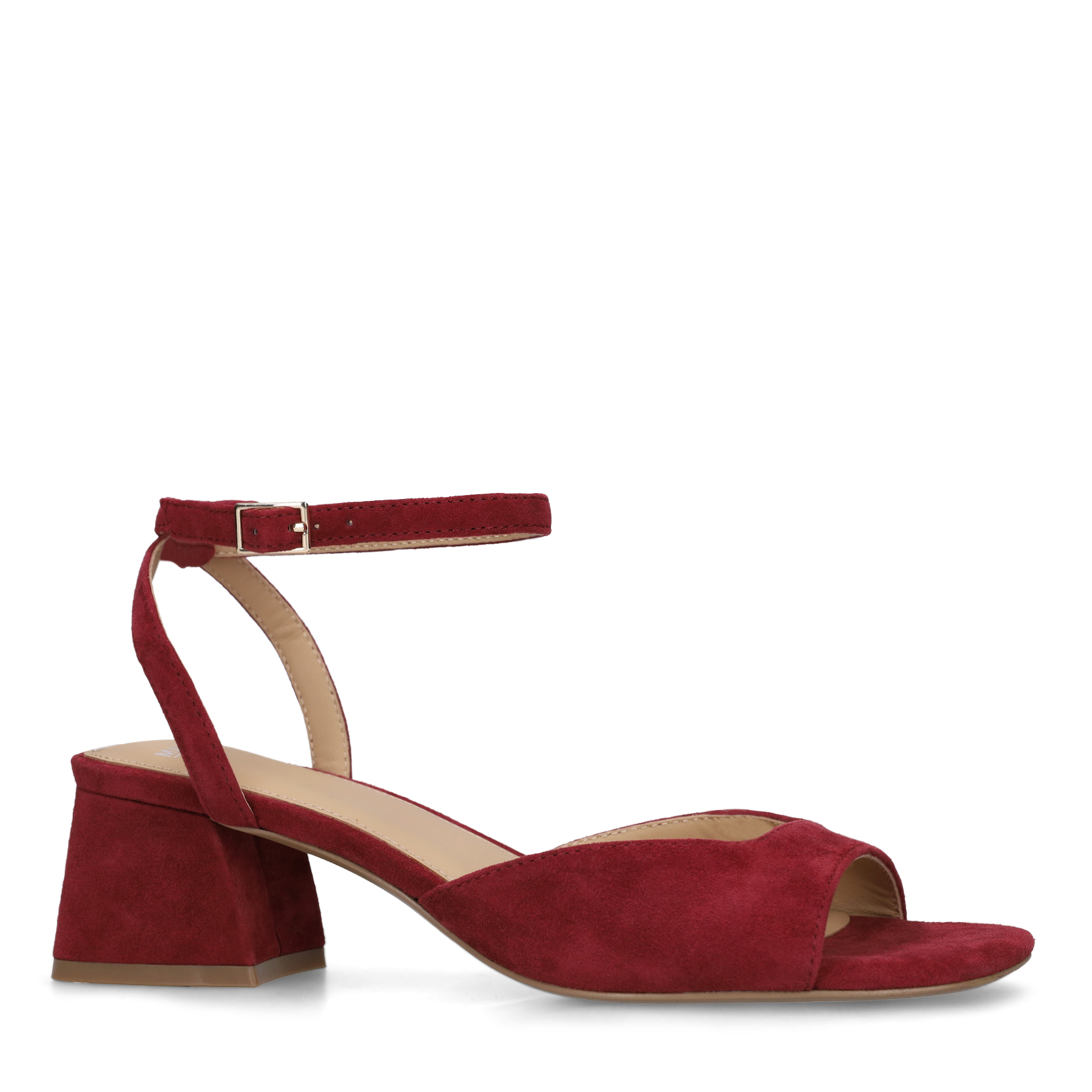 Bordeaux rode suède slingbacks