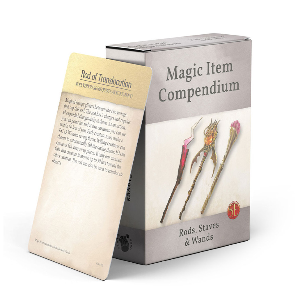 Deck de Recueil d'Objets Magiques: Sceptres, Bâtons et Baguettes