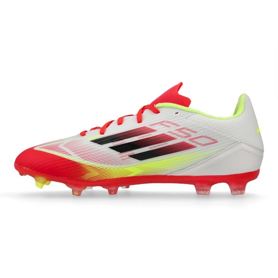 adidas F50 League FG/AG Pure Victory - Blanc/Noir/Jaune