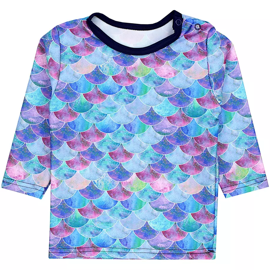 Aquarti Baby Mädchen Zweiteiler Badeanzug Bade-Set Bade T-Shirt Badehose lila