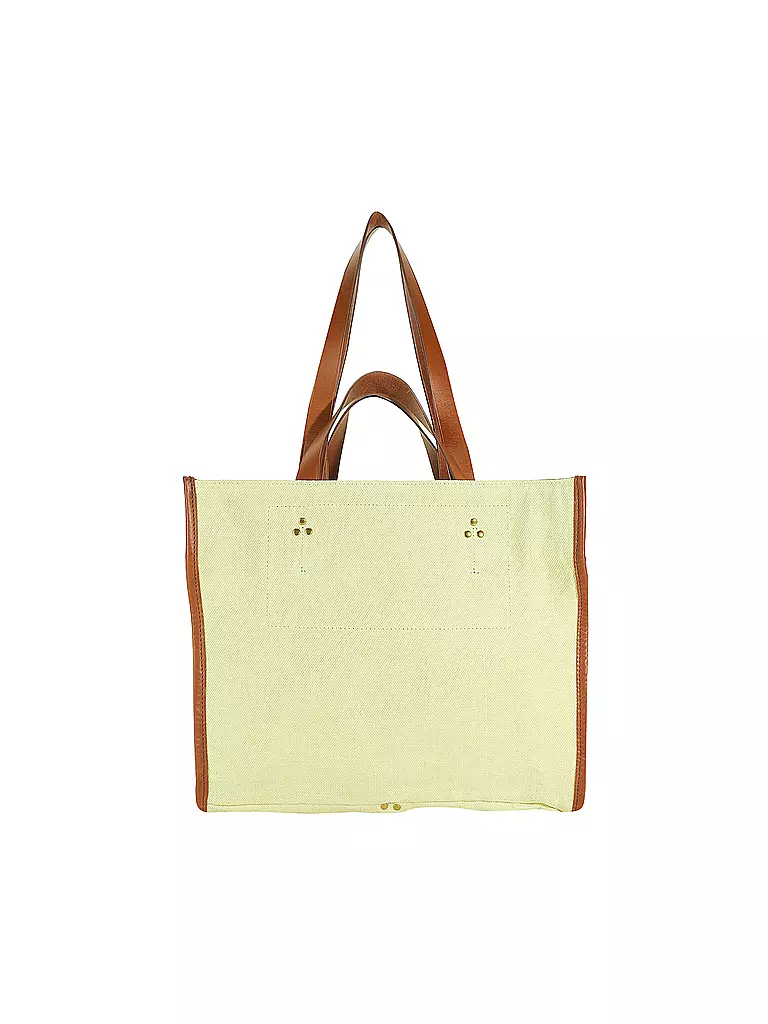 JEROME DREYFUSS Leinentasche - Shopper LEON Medium gelb