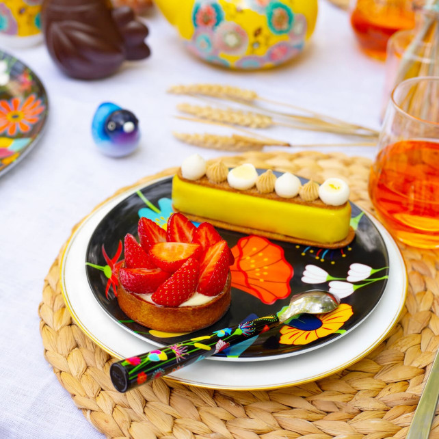 Set de 4 Assiettes - Dessert coloré