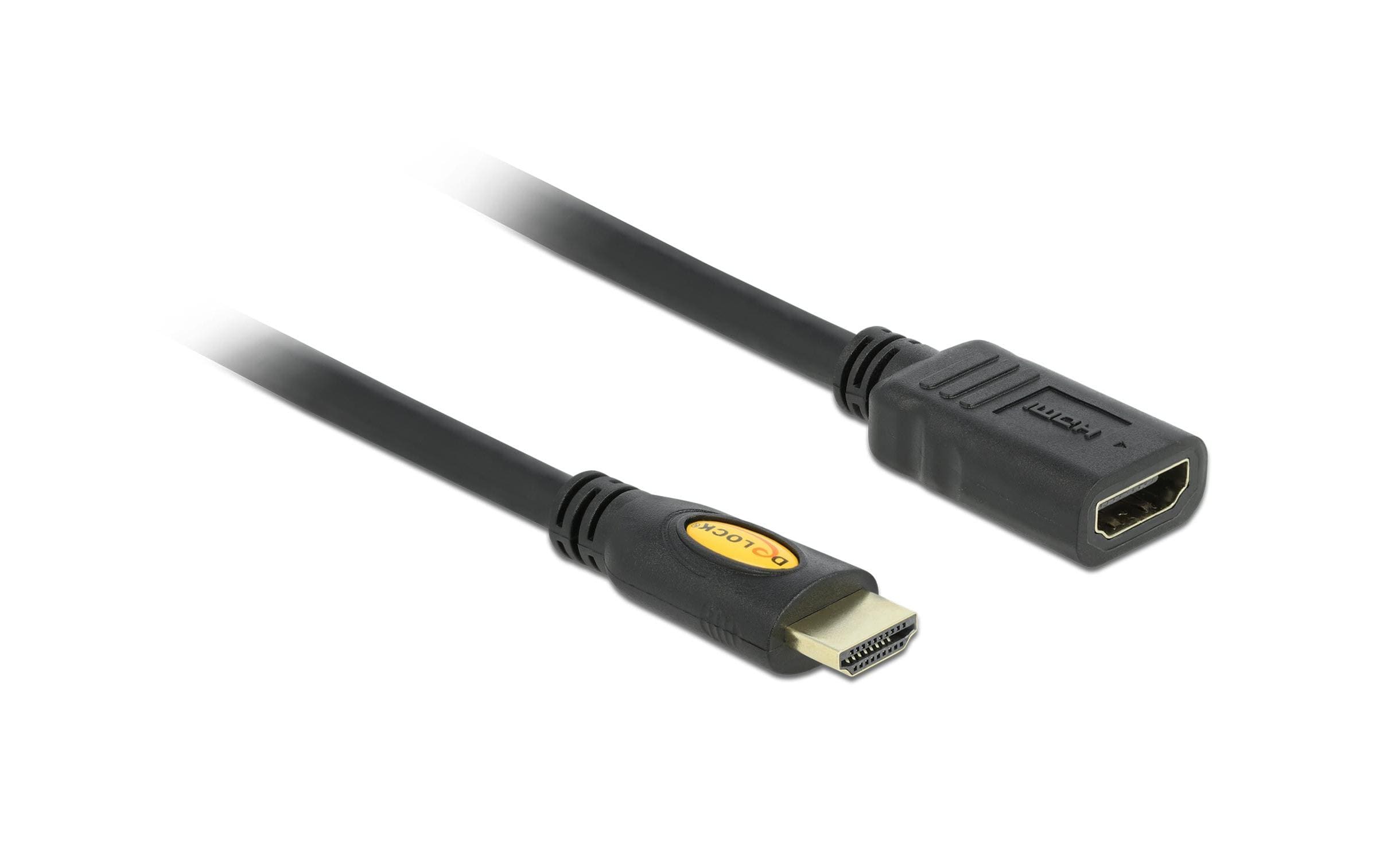 Verlängerungskabel 4K 30Hz HDMI - HDMI, 3 mDelock Verlängerungskabel High Speed HDMI mit Ethernet HDMI A Stecker > HDMI A Buchse 3 m